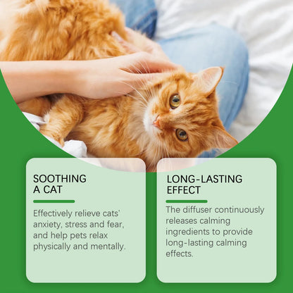Cat Calming Diffuser Cat Pheromone Plug-In Relaxants Prevent Howling Pet Dogs Anti-Anxiety Reduces Anxiety Cat Calming Liquid